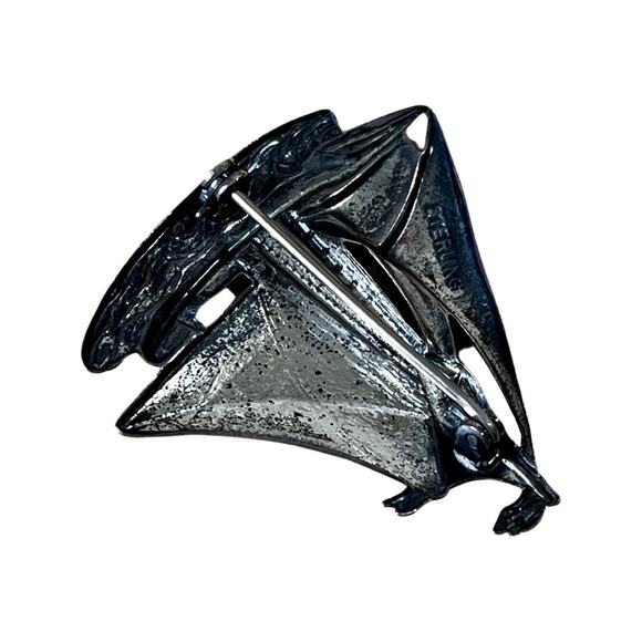 Vintage Sterling Silver Schooner Sailboat Brooch, Nautical Vintage Brooch - Picture 7 of 7